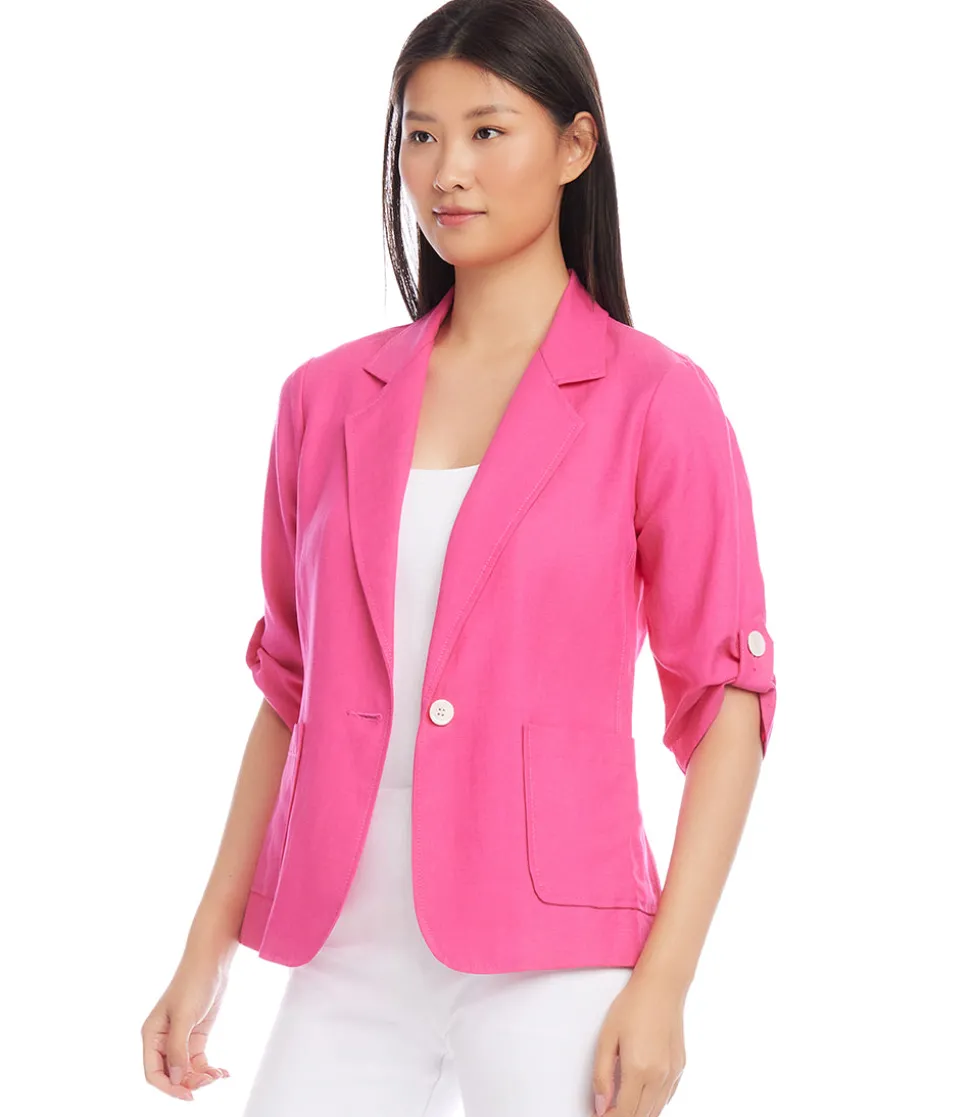 Roll Tab Sleeve Jacket