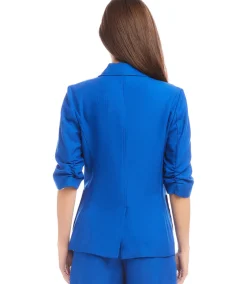 Ruched Sleeve Jacket