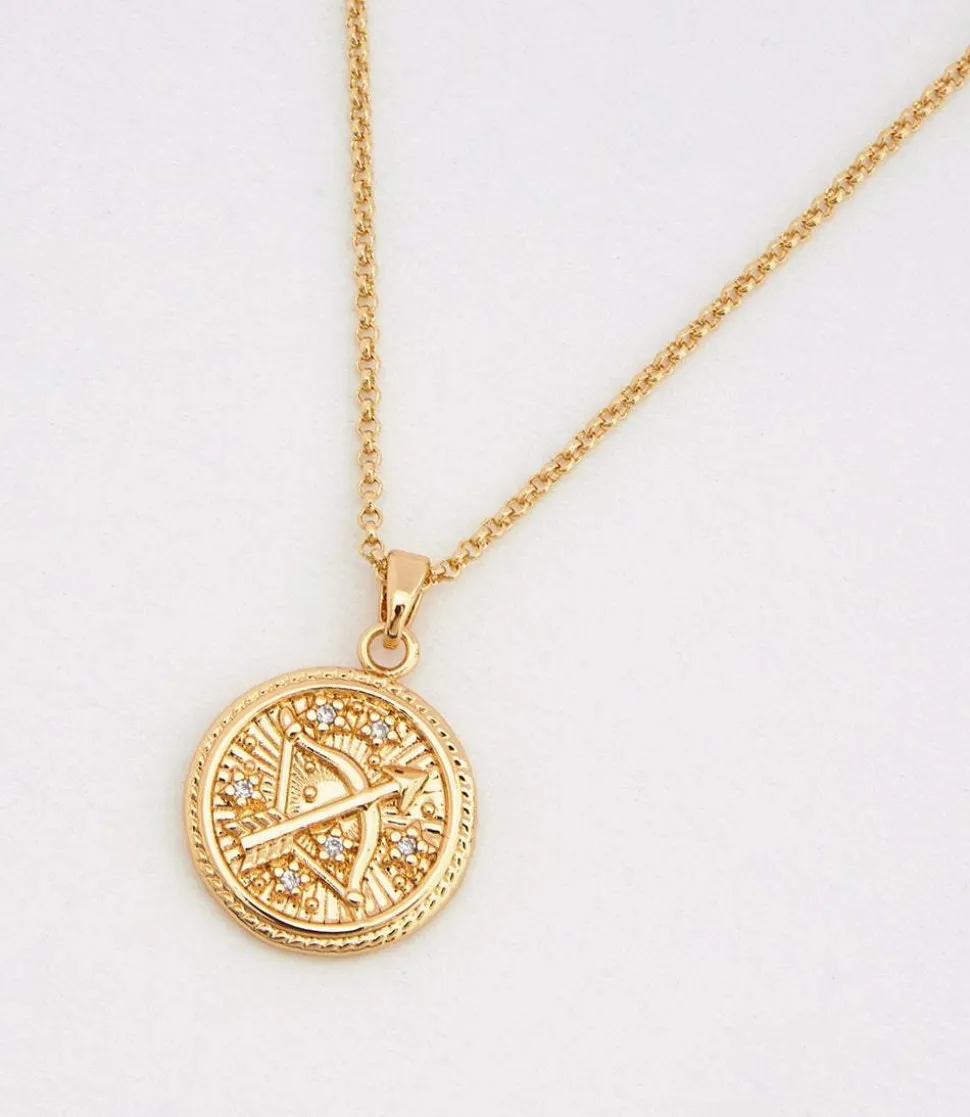 Sagittarius Coin Necklace