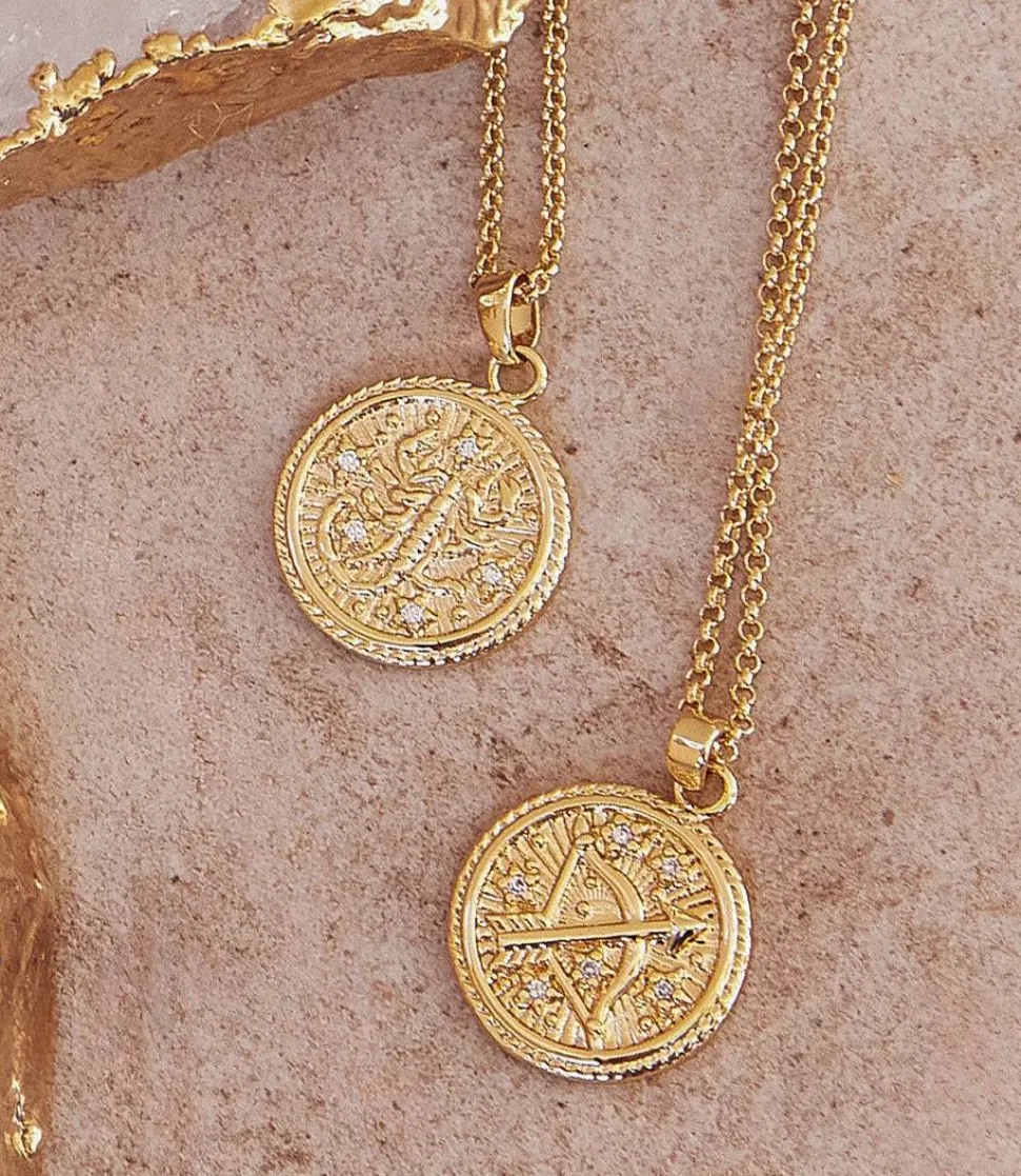 Sagittarius Coin Necklace