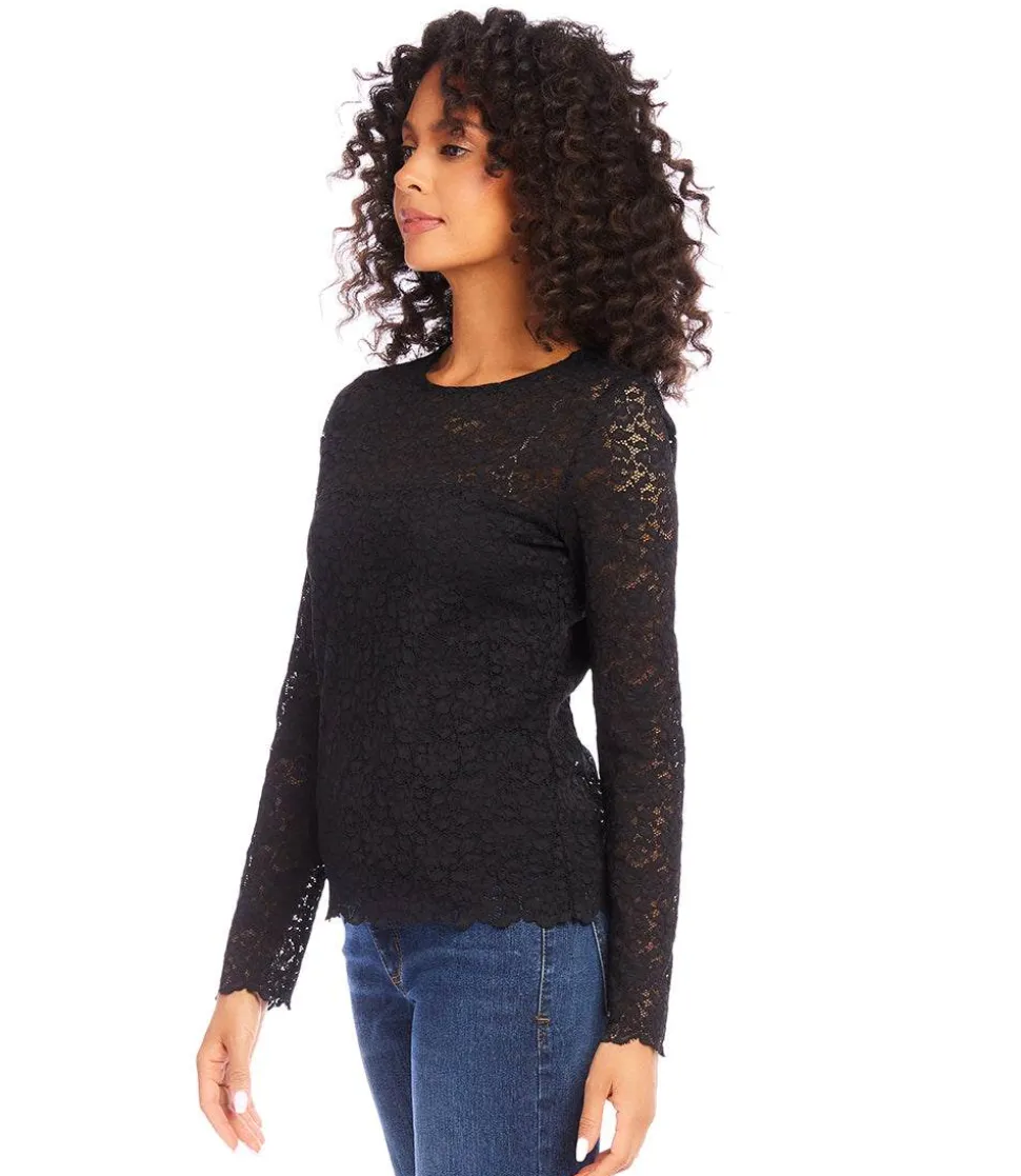 Scalloped Lace Top