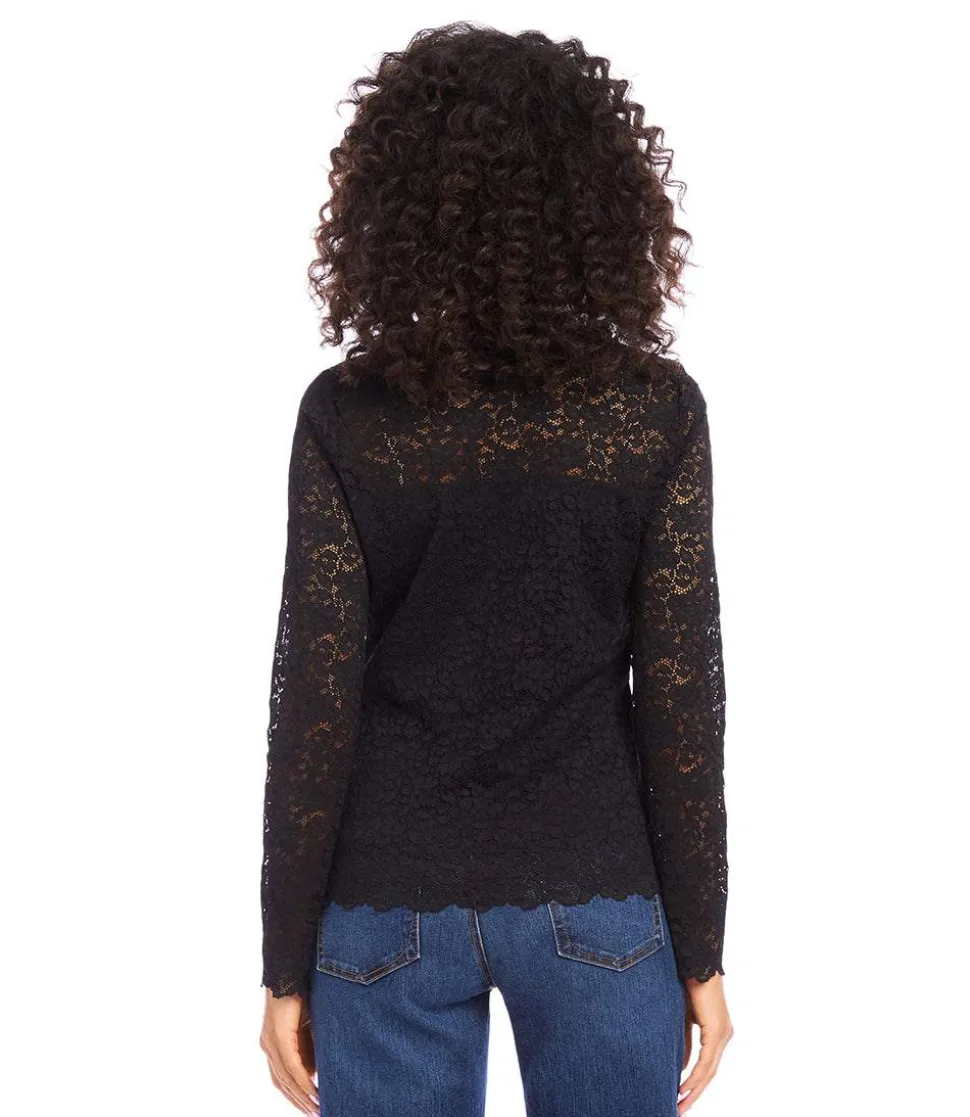 Scalloped Lace Top