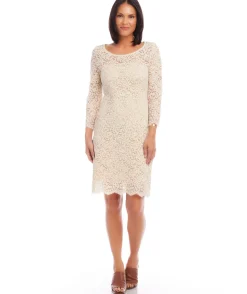 Scoop Neck Lace Dress