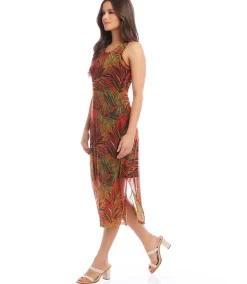 Scoop Neck Midi Dress