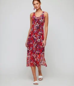 Scoop Neck Midi Dress