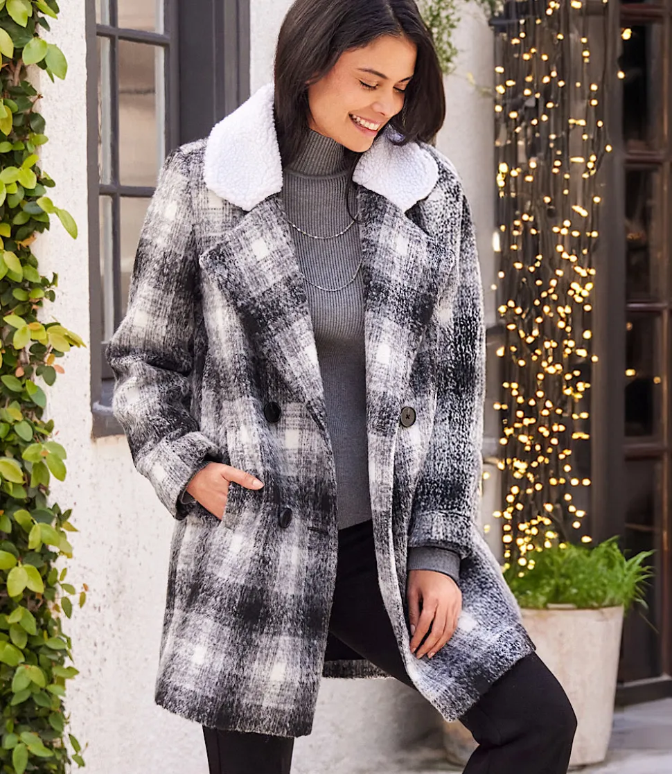 Shearling Collar Coat
