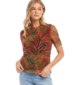 Short Sleeve Mesh Top