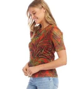 Short Sleeve Mesh Top