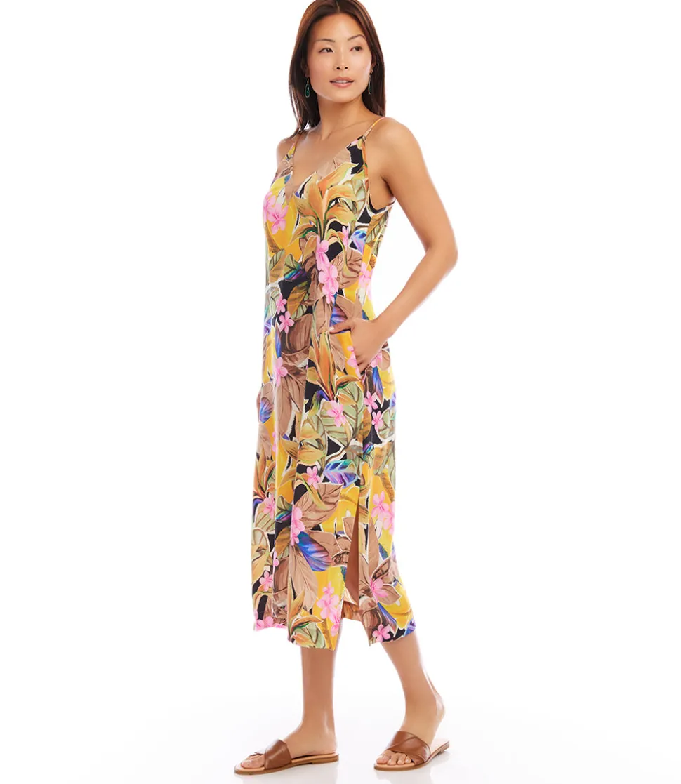 Side Slit Midi Dress