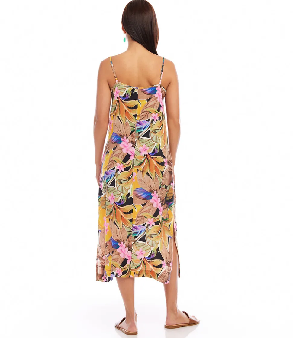 Side Slit Midi Dress