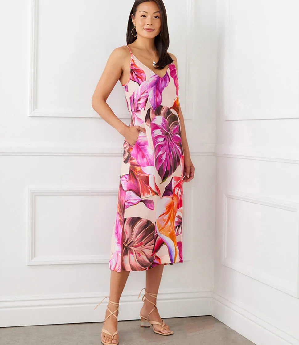 Side Slit Midi Dress