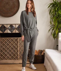 Side Tie Sweatshirt