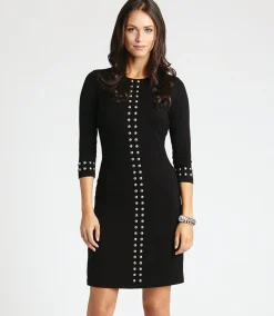Silver Studded Sheath Dress