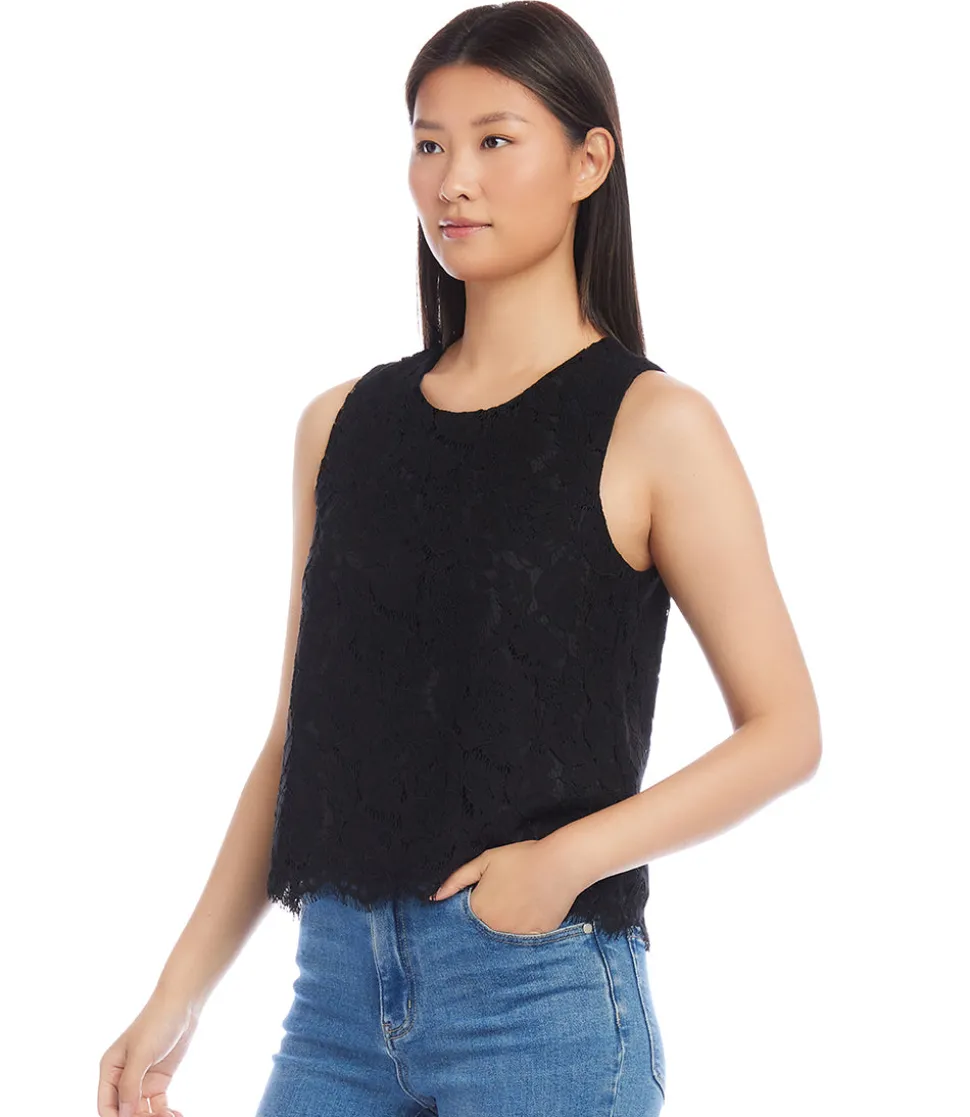 Sleeveless Lace Top