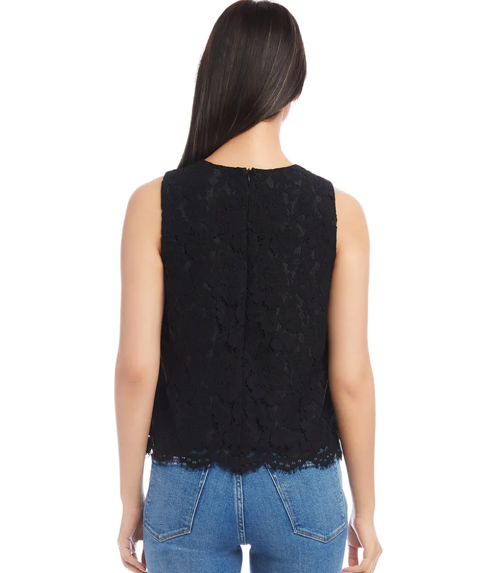 Sleeveless Lace Top