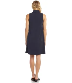 Sleeveless Zip-Up Travel Dress