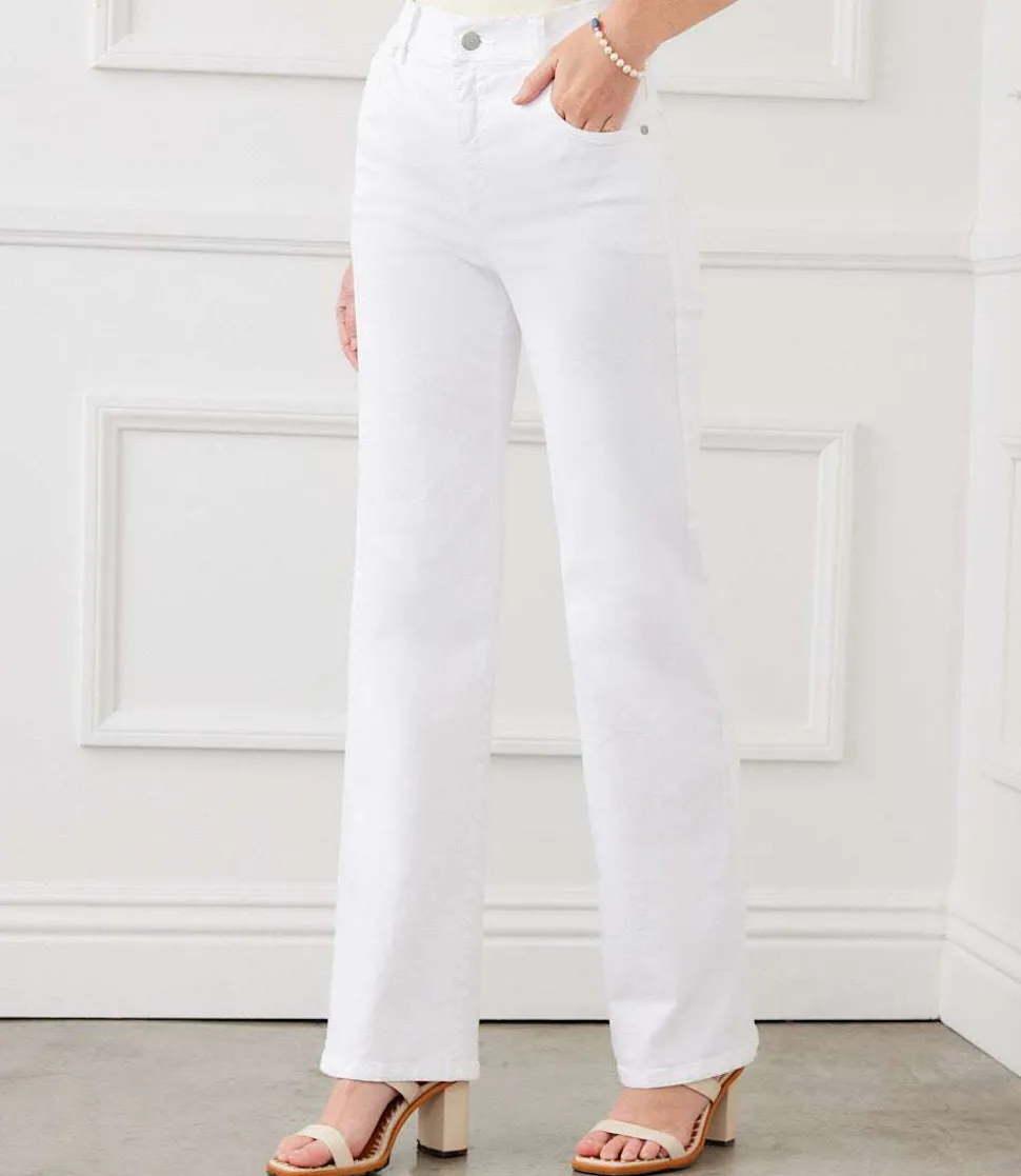 Slim Wide Leg Jeans