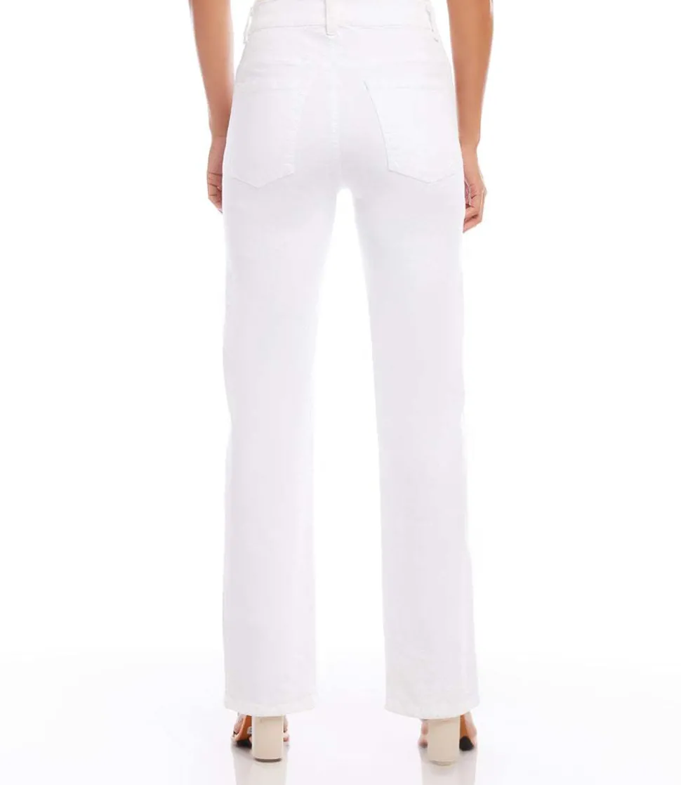 Slim Wide Leg Jeans