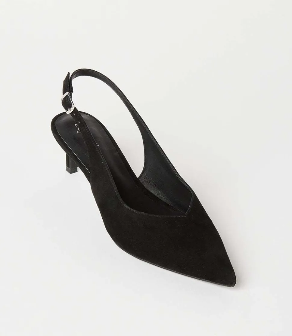 Slingback Stacked High Heels