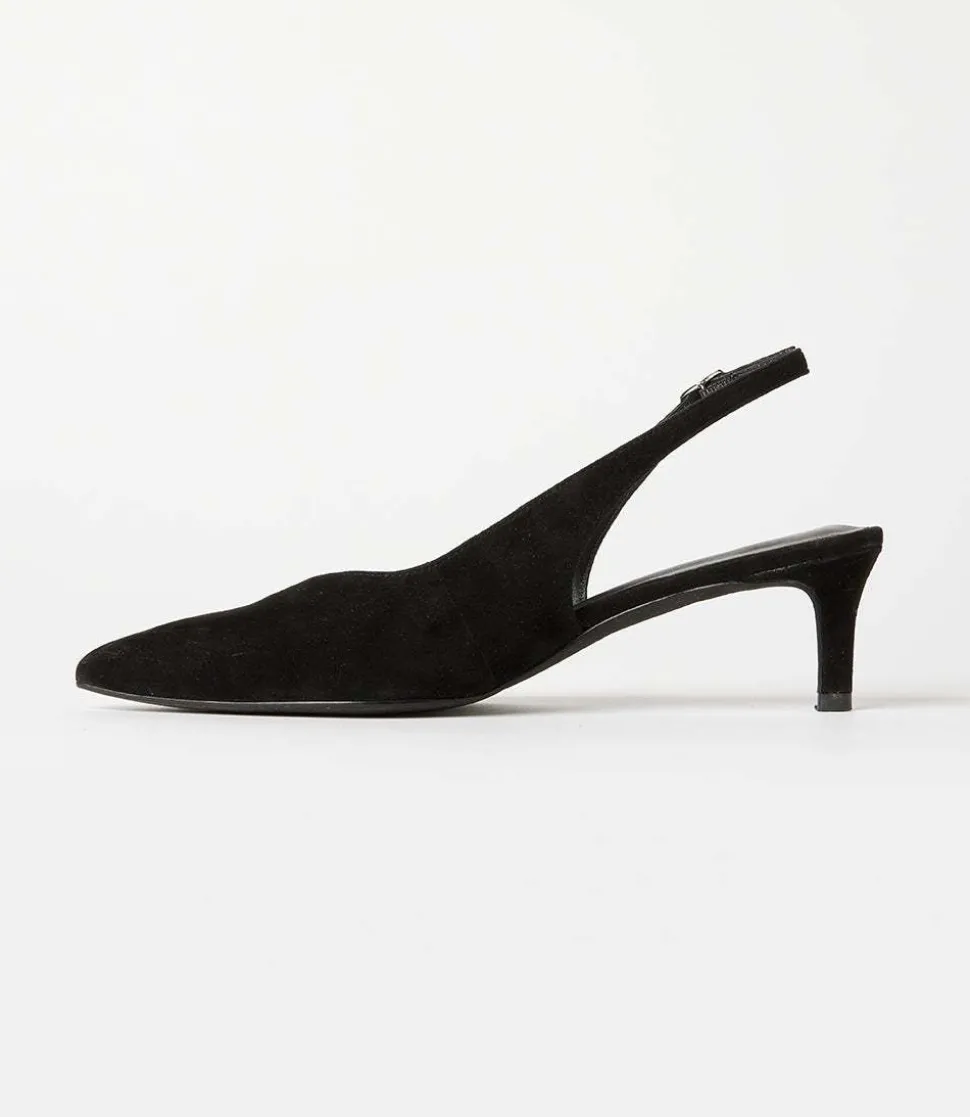 Slingback Stacked High Heels