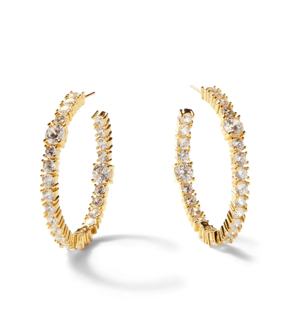 Sparkling Hoop Earrings
