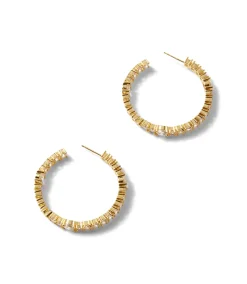 Sparkling Hoop Earrings