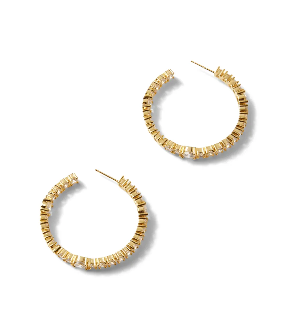 Sparkling Hoop Earrings