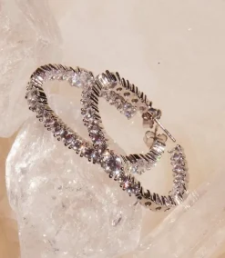 Sparkling Hoop Earrings