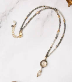 Sterling Silver Crystal Necklace
