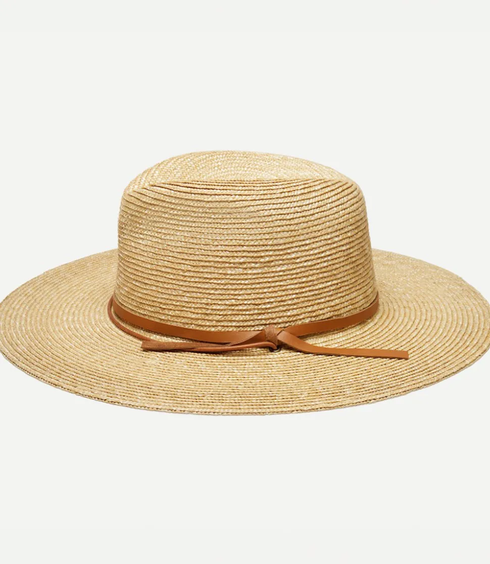 Straw Hat With Leather Tie