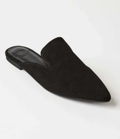 Suede Leather Mules