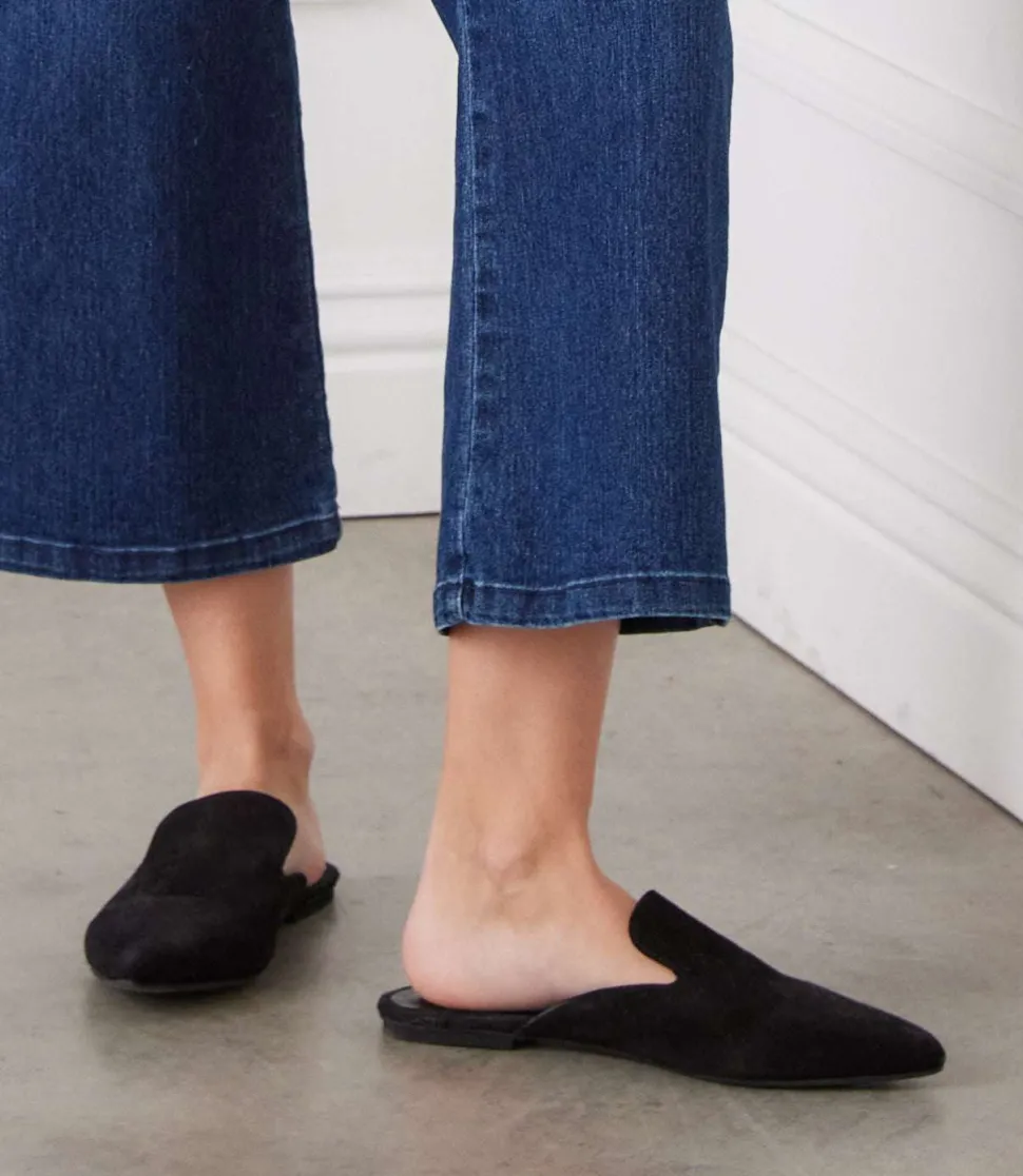Suede Leather Mules