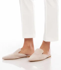 Suede Leather Mules