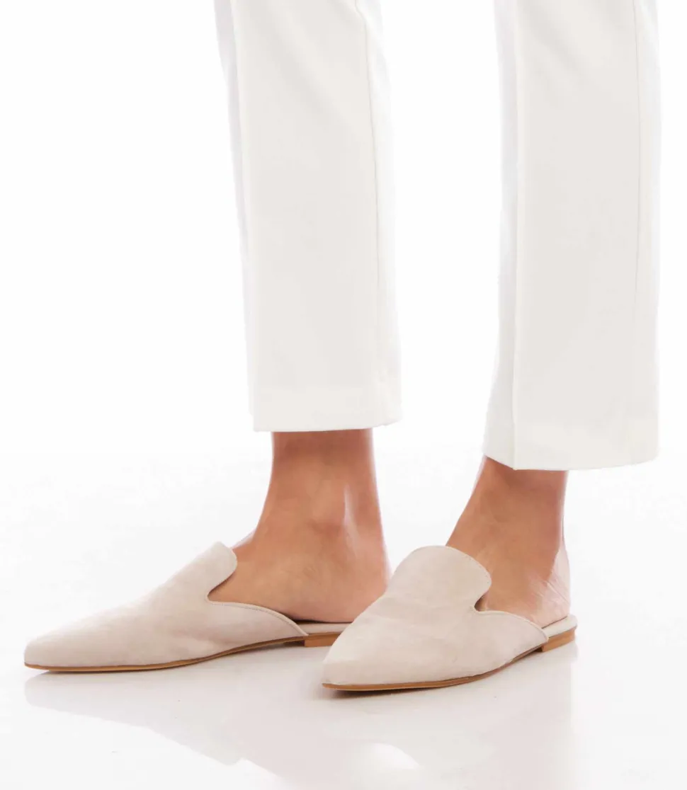 Suede Leather Mules