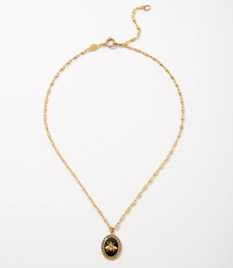 Swarovski® Crystal Bee Charm Necklace