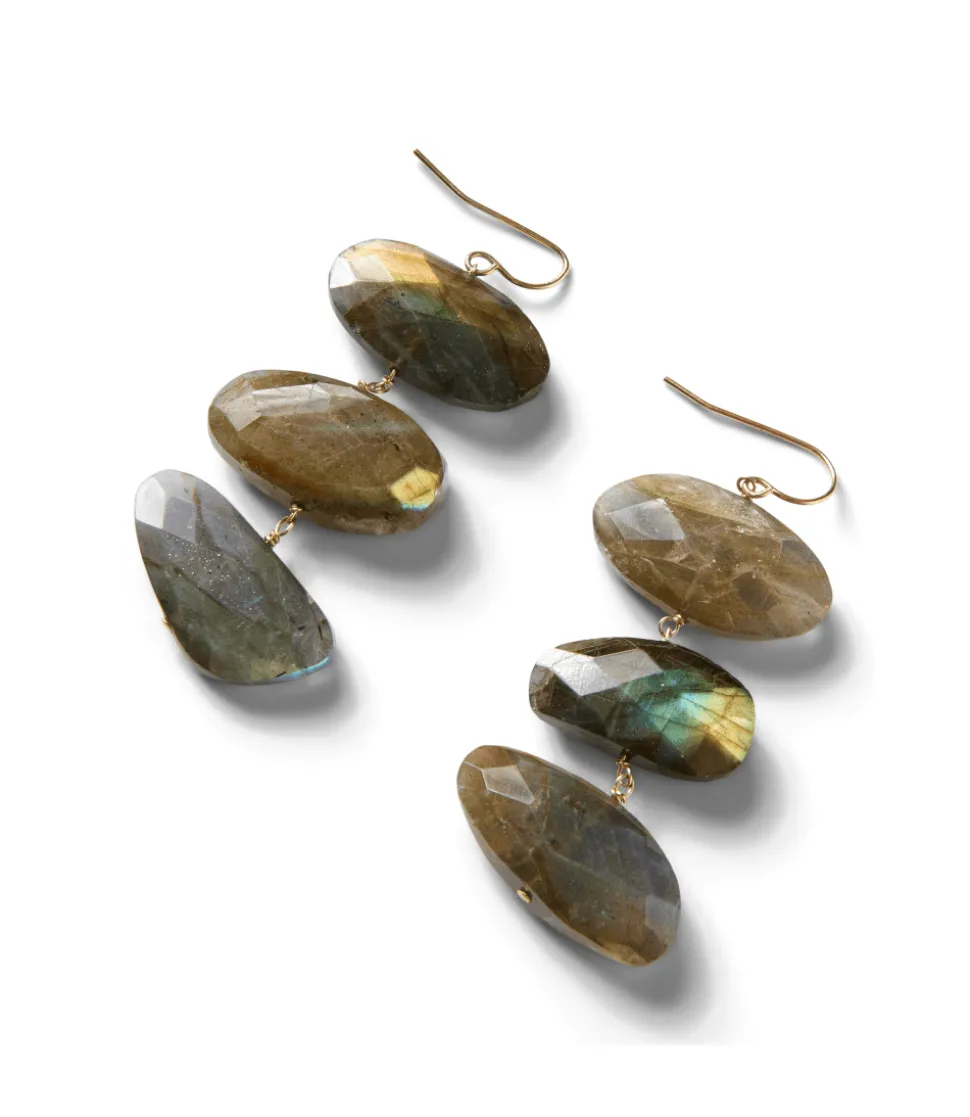 Tiered Gemstone Earrings