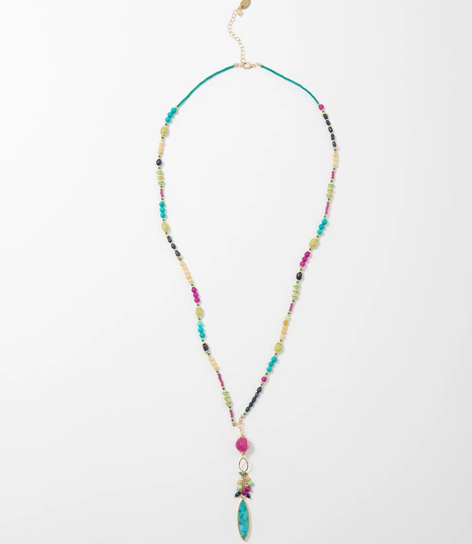 Turquoise And Gemstone Necklace