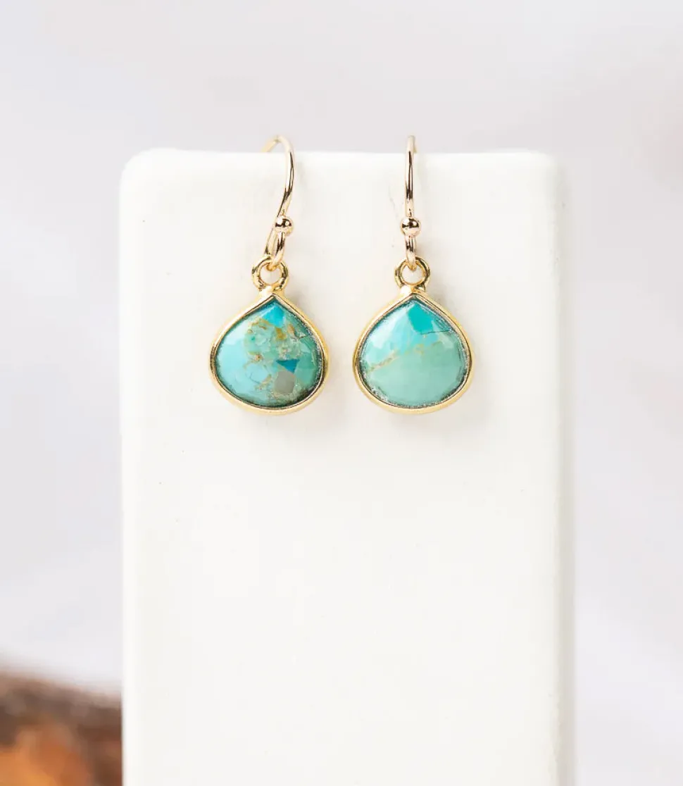 Turquoise Teardrop Earrings