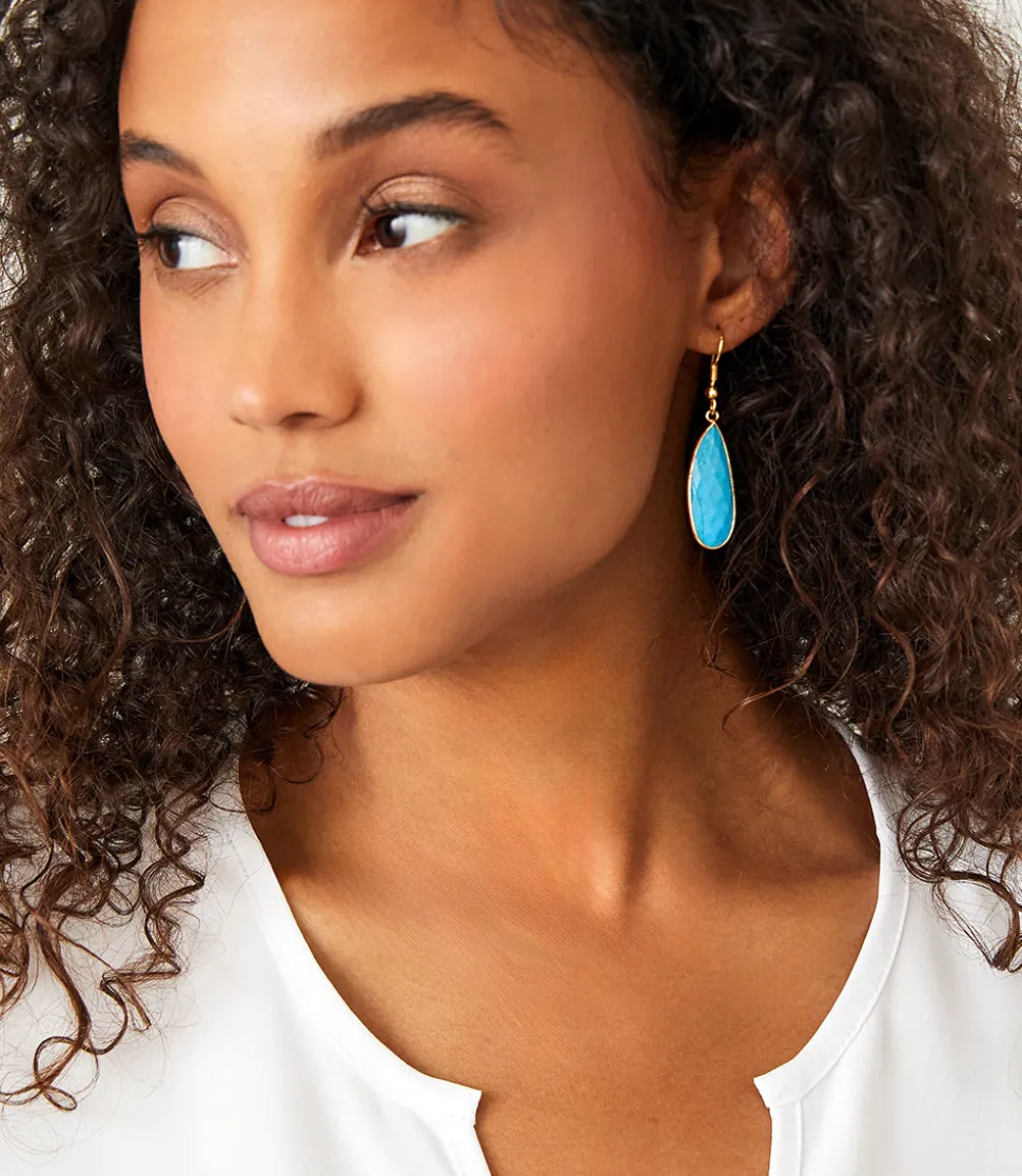 Turquoise Teardrop Earrings