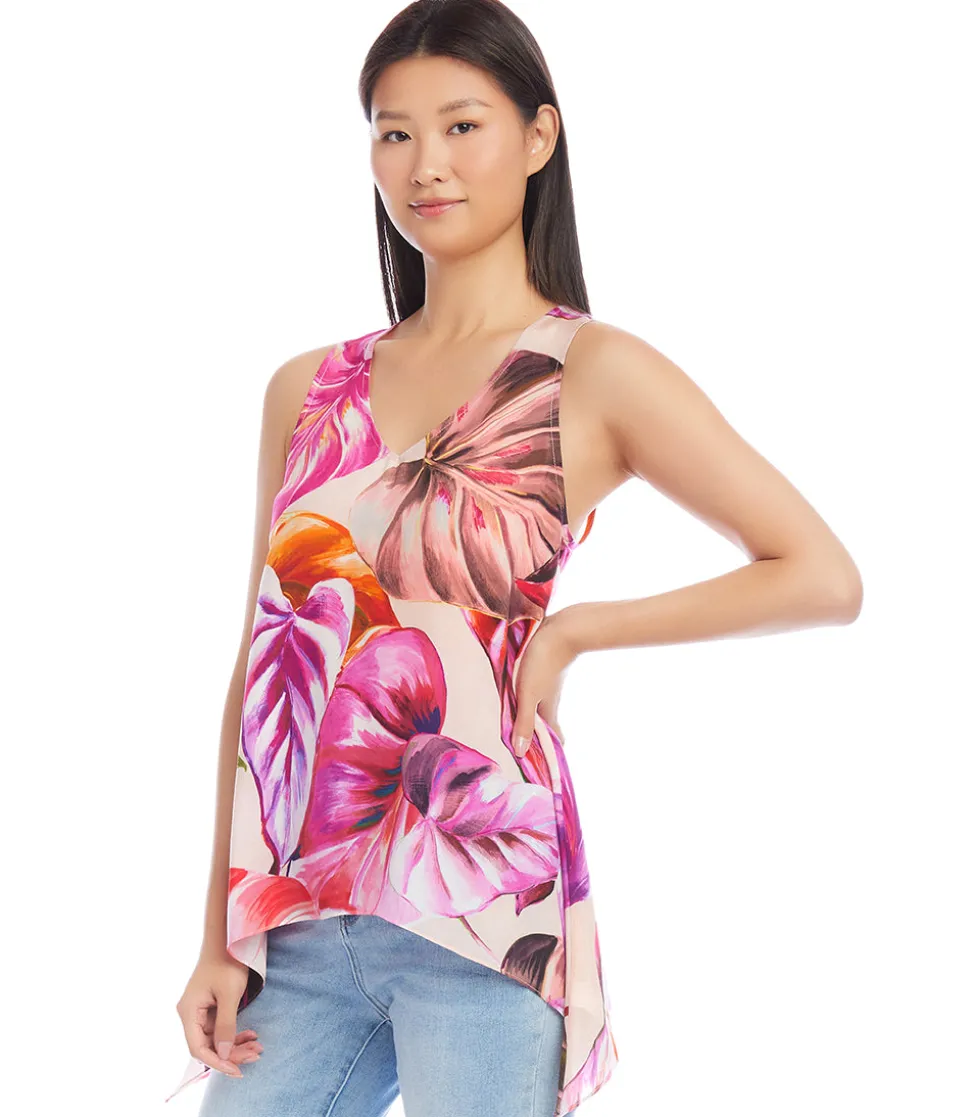 Uneven Hem Tank