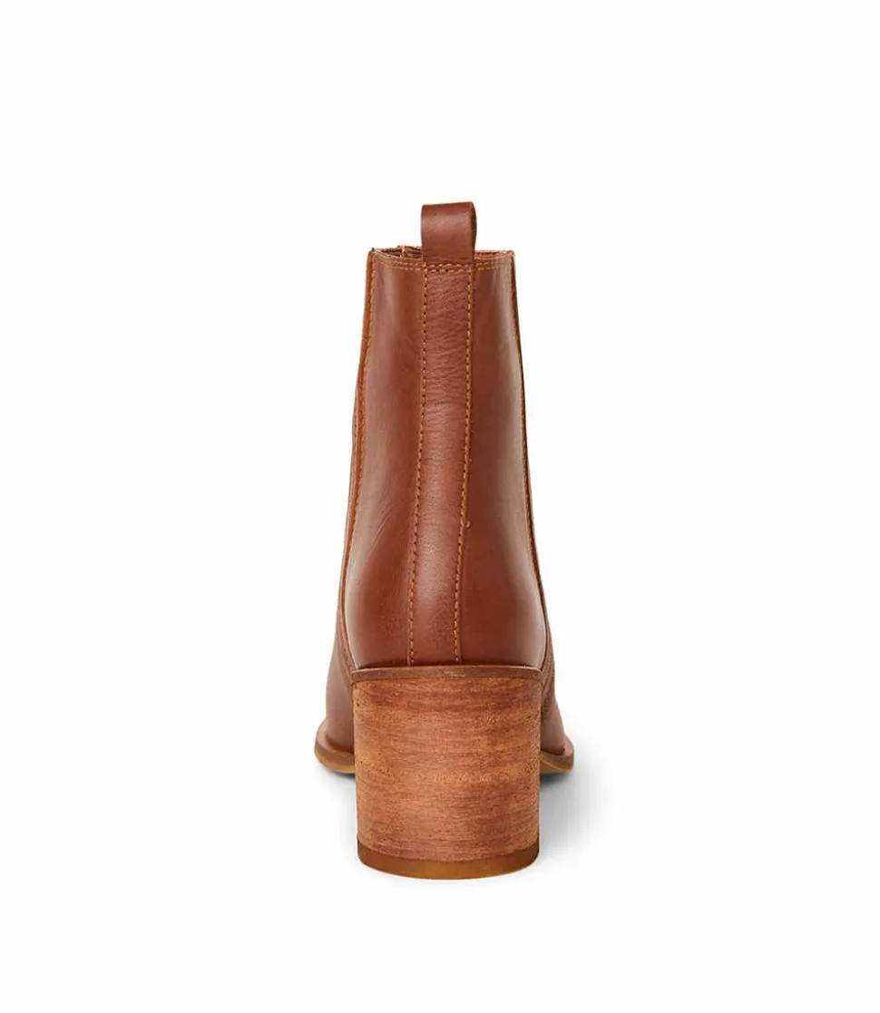 Western Chelsea Leather Booties