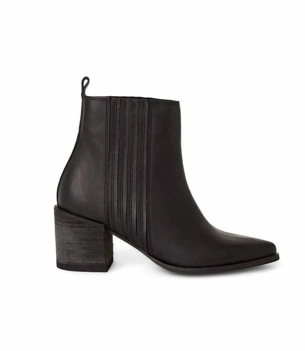 Western Chelsea Leather Booties
