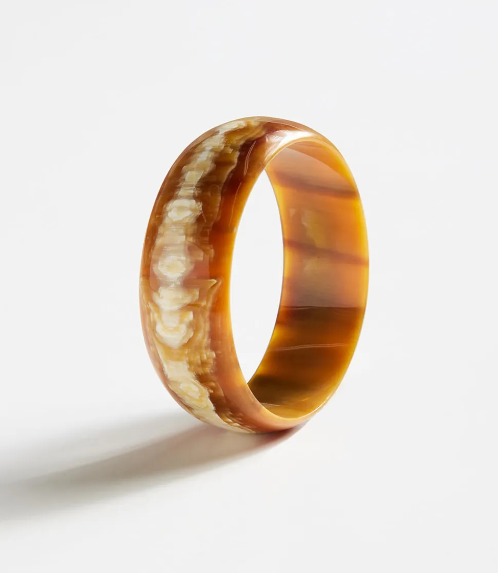 Wide Horn Bangle