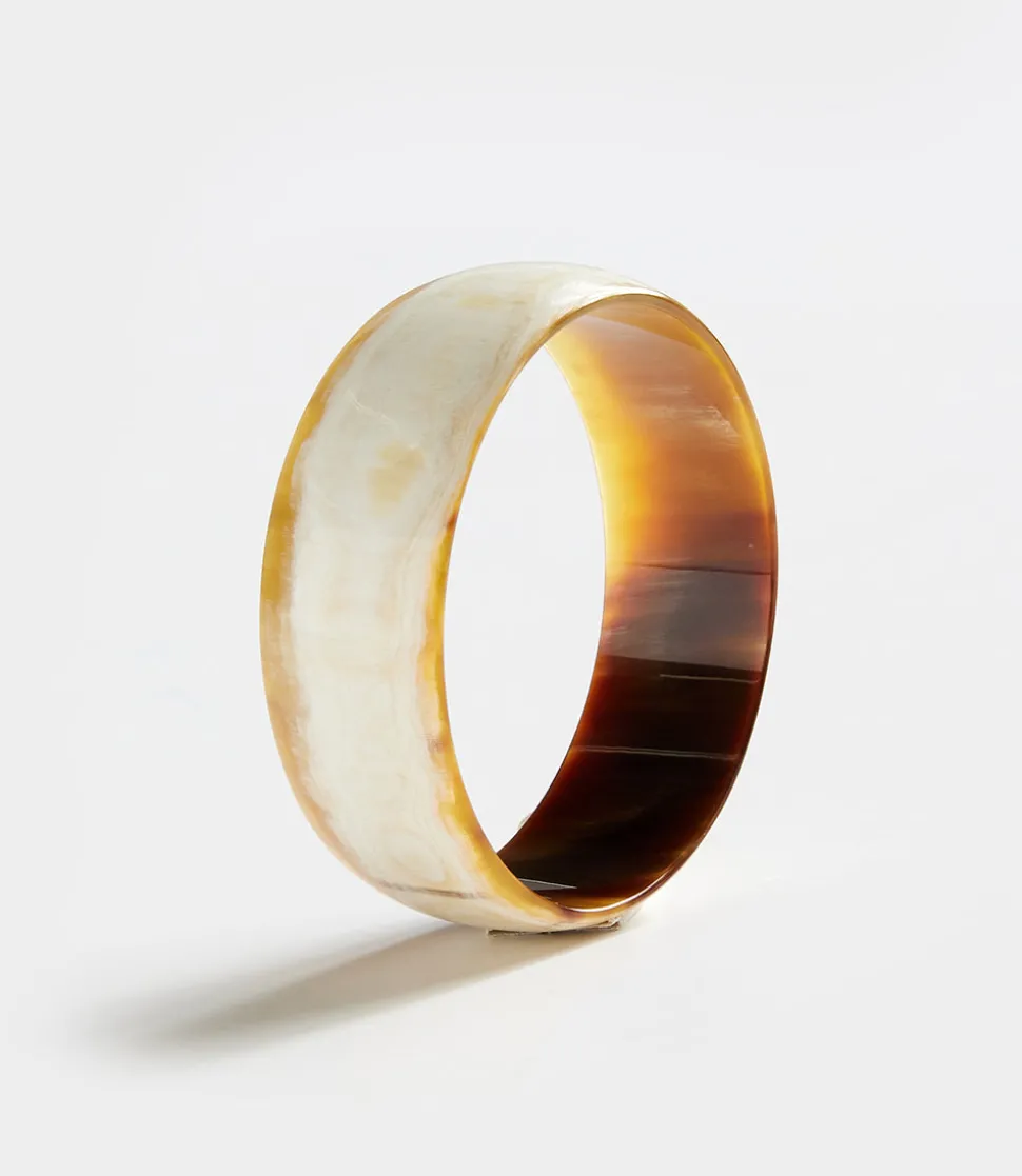 Wide Horn Bangle