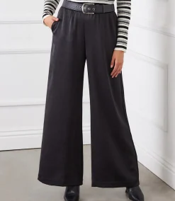 Wide Leg Satin Pants